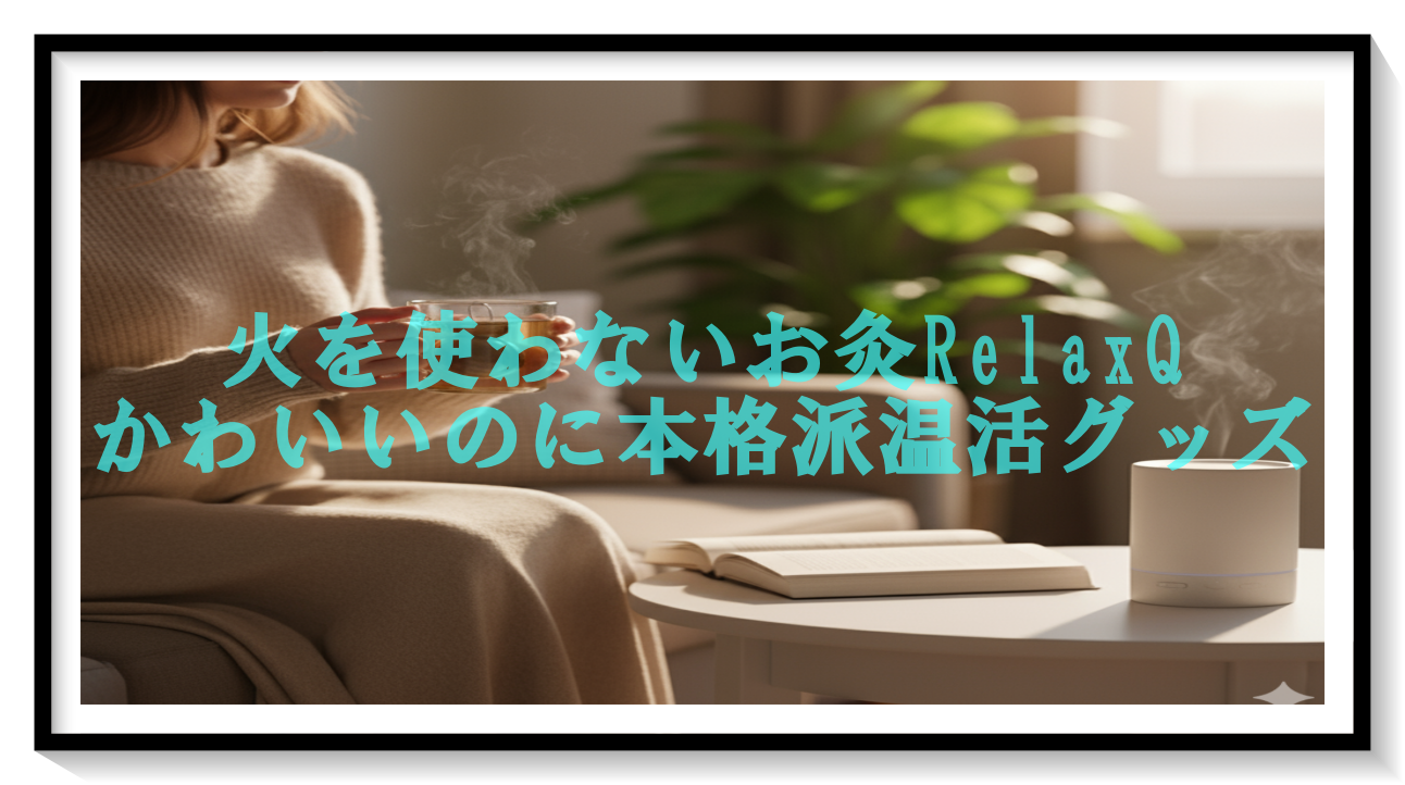 火を使わないお灸RelaxQ｜かわいいのに本格派な温活グッズ
