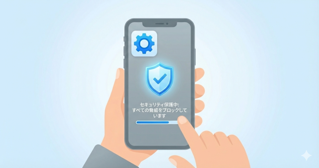 スマホがセキュリティで守られている