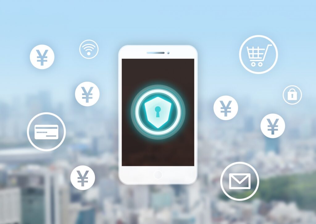 スマホが守られている